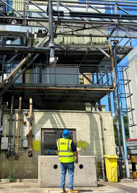 An ANT Telecom engineer conducting a radio site survey