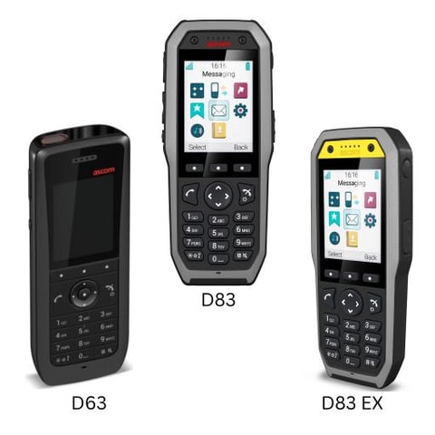 Ascom DECT Lone Worker Handsets