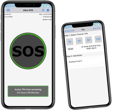 Atlas SOS on iPhone