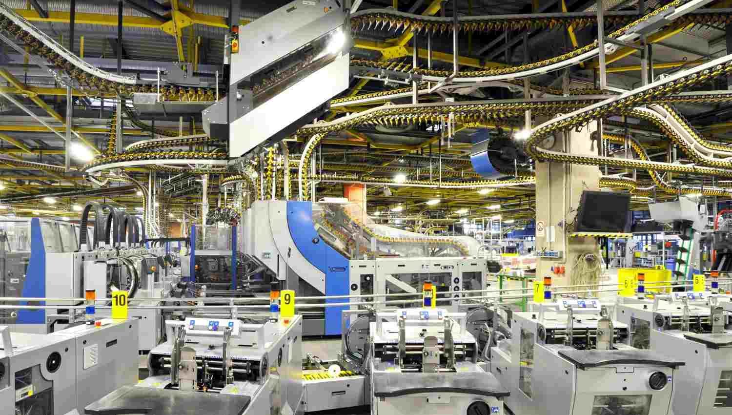 A large automated production facility