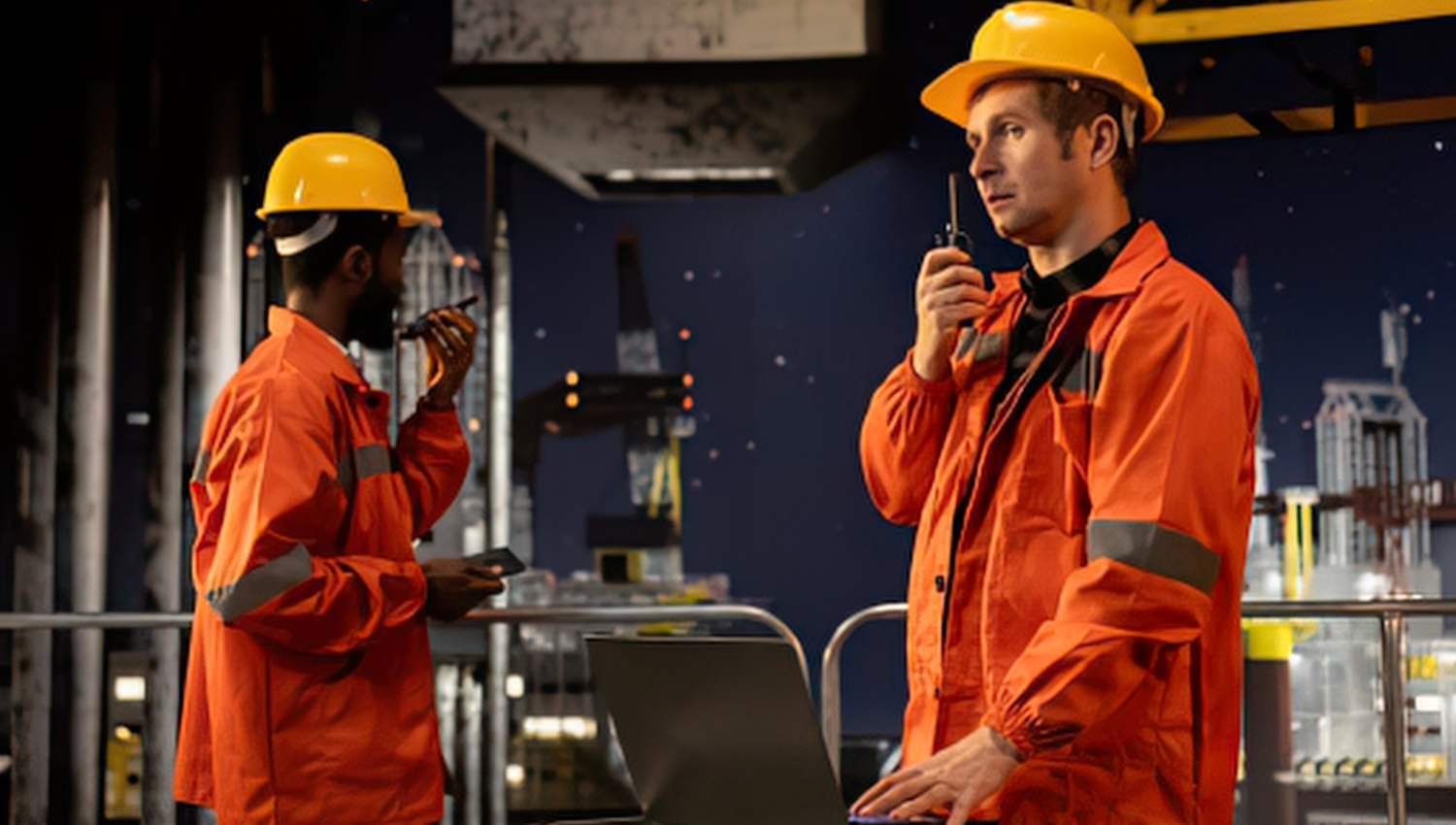 Maintenance-worker-radio