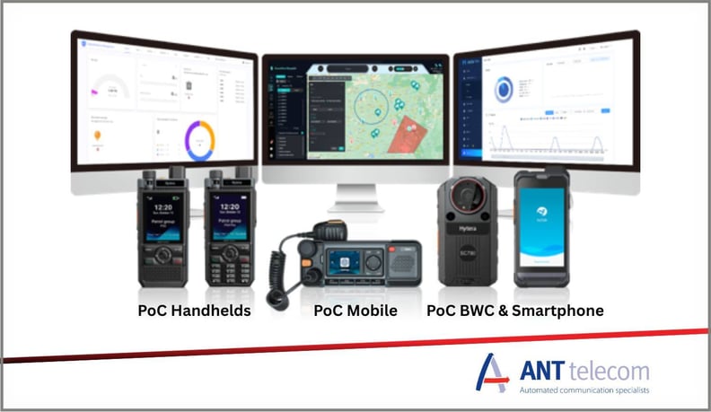 Our POC portfolio of handhelds, car, body worn cameras, smartphones devices and dispatcher  