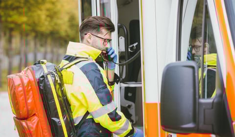 hospital worker ambulance