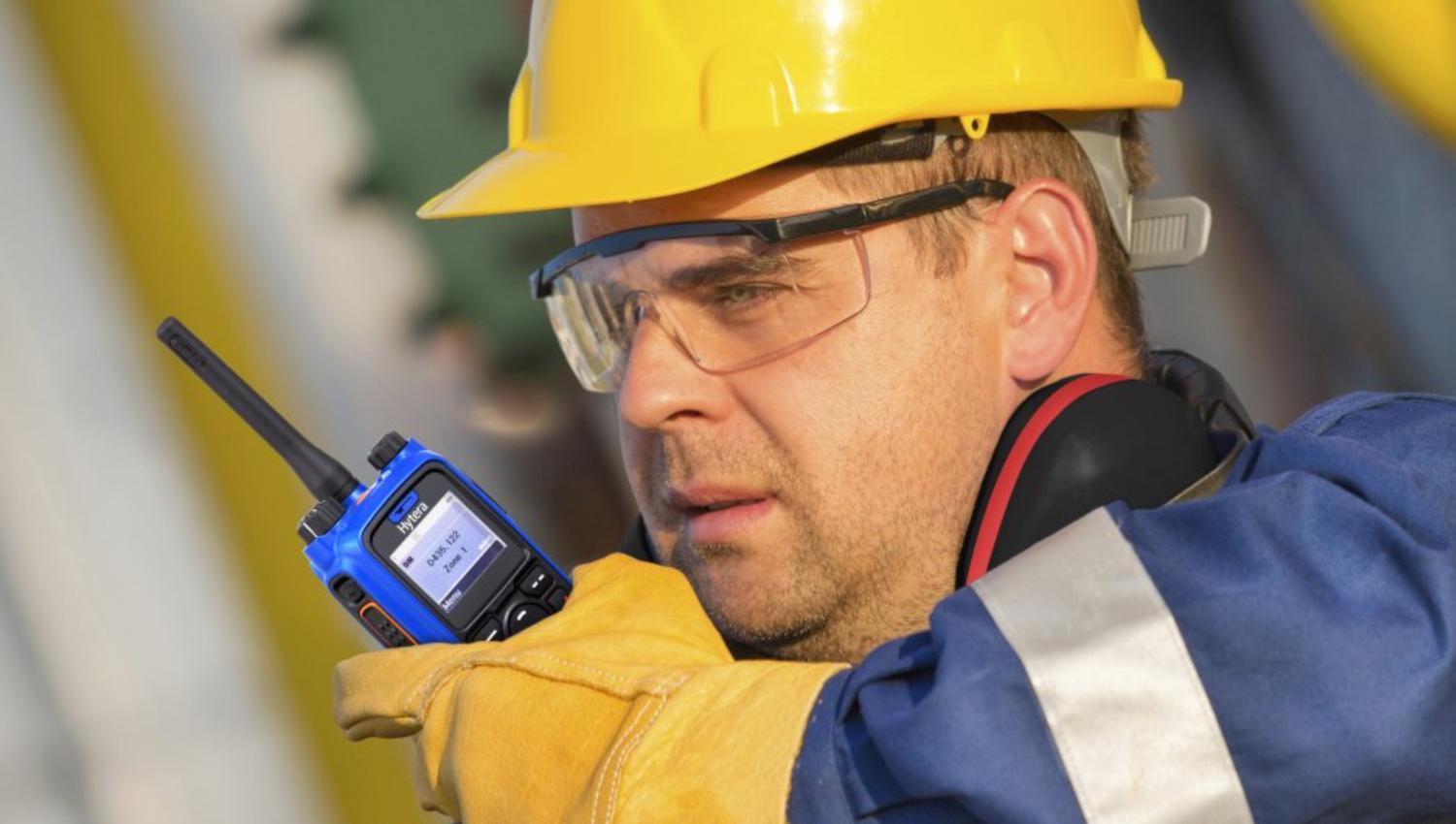 Engineer collaborating ATEX Radio